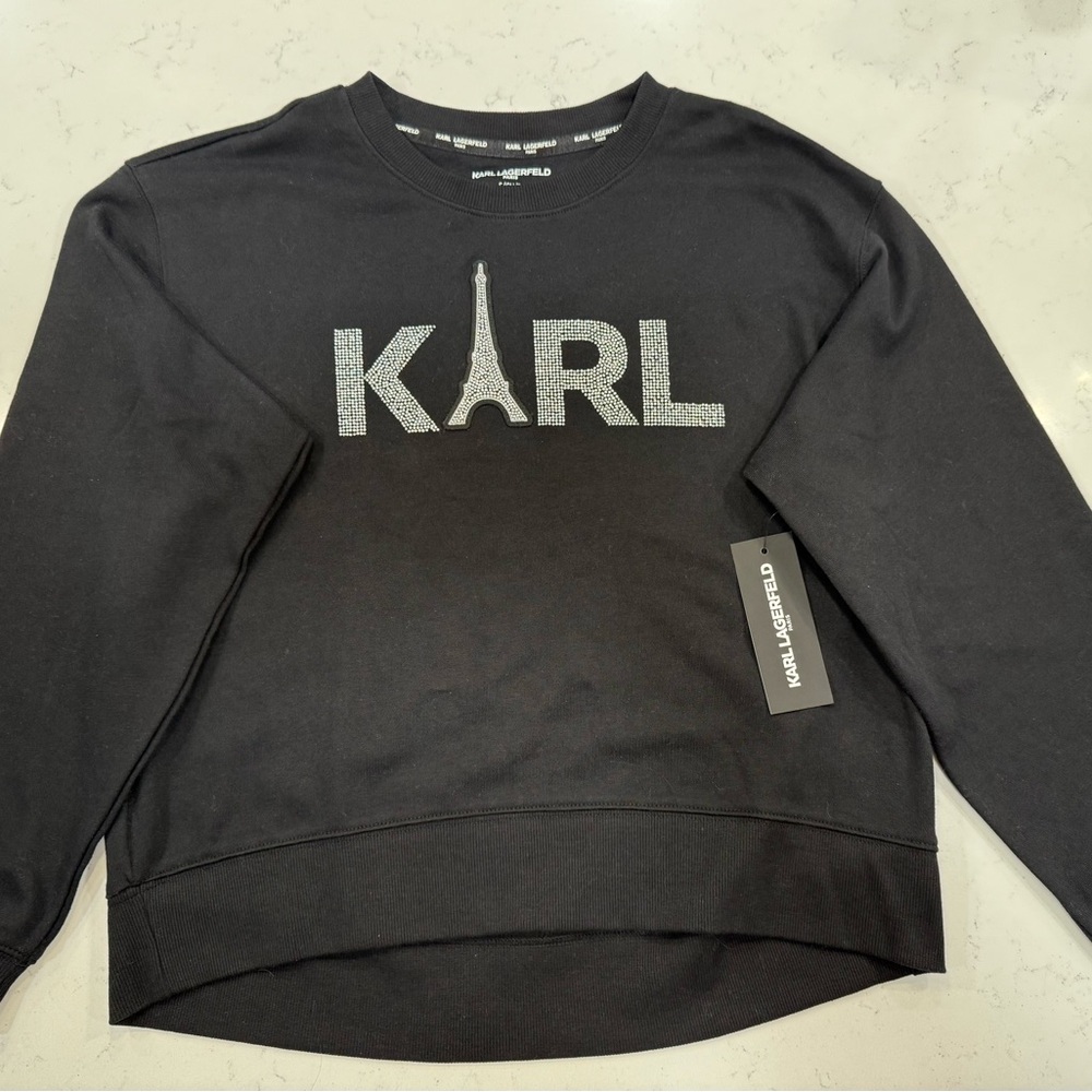 Karl Lagerfeld  Paris Black Men's Sweater
